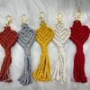 Macrame Heart Shape Keychain - Craft Closet